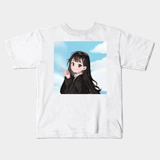 Anime Cute Girl Kids T-Shirt